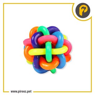 توپ اسباب بازی سگ و گربه مدل پیچ در پیچ، پت شاپ پیروز، پیروز پت